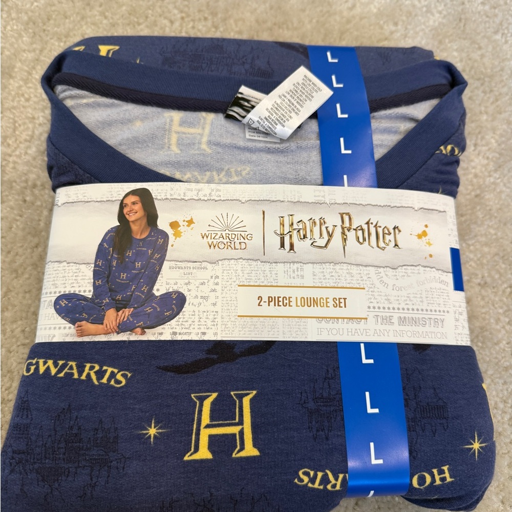 Warner Bros. Harry Potter Kids Pajama Set - Blue and Yellow